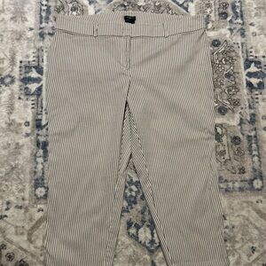 Ann Taylor Striped Ankle/Cropped Pants